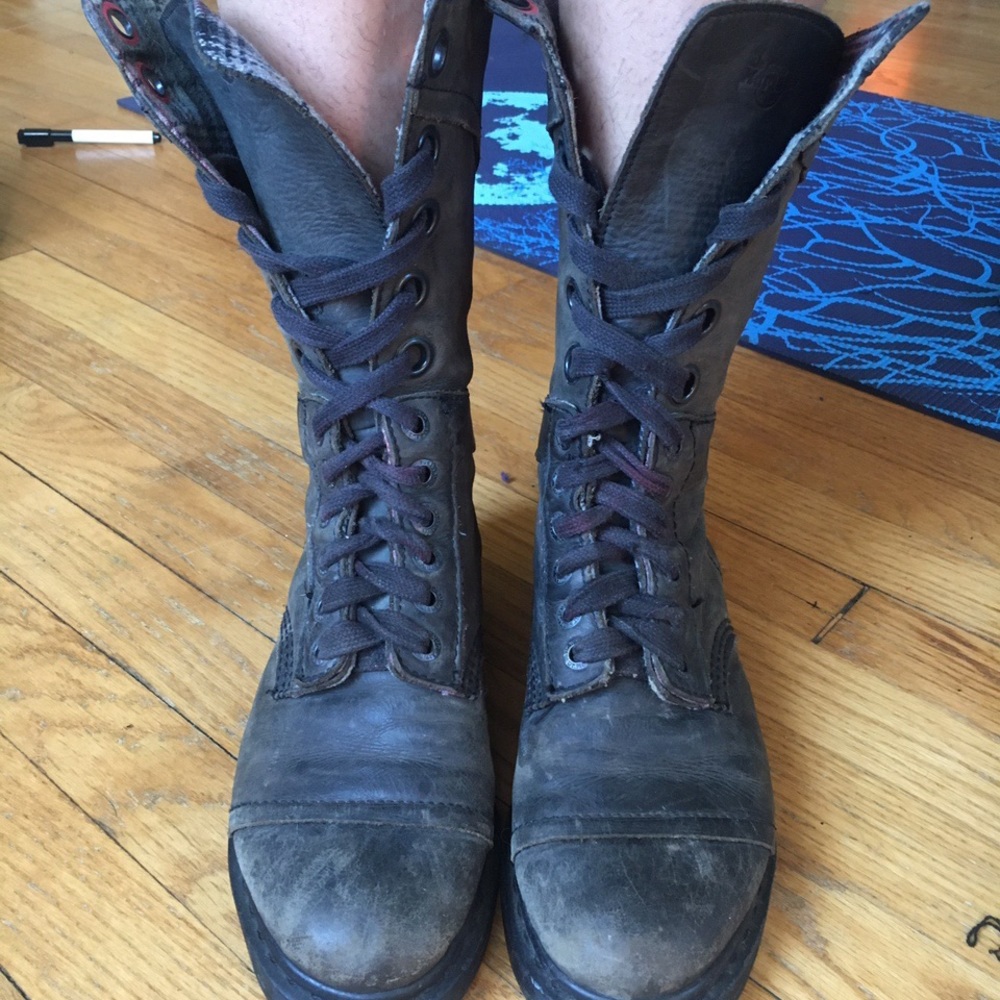 Dr. Martens broken in mid calf boot
